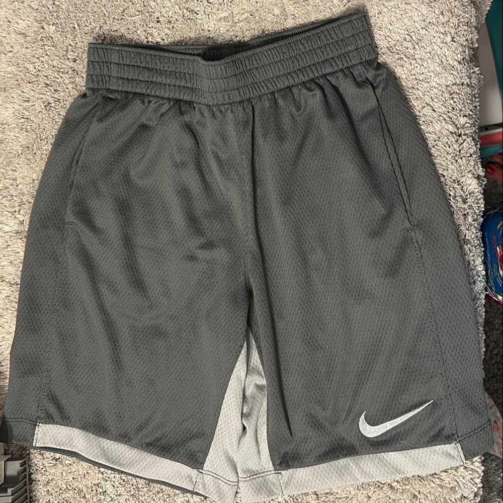 Nike Charcoal and Light Gray Sports Shorts